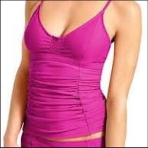 Athleta Smocked Tankini 34 D/DD